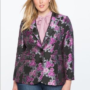 Brocade Two Button Blazer by Eloquii